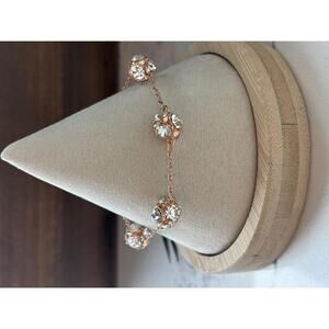 Kate Spade Rose Gold Crystal Accent Bracelet